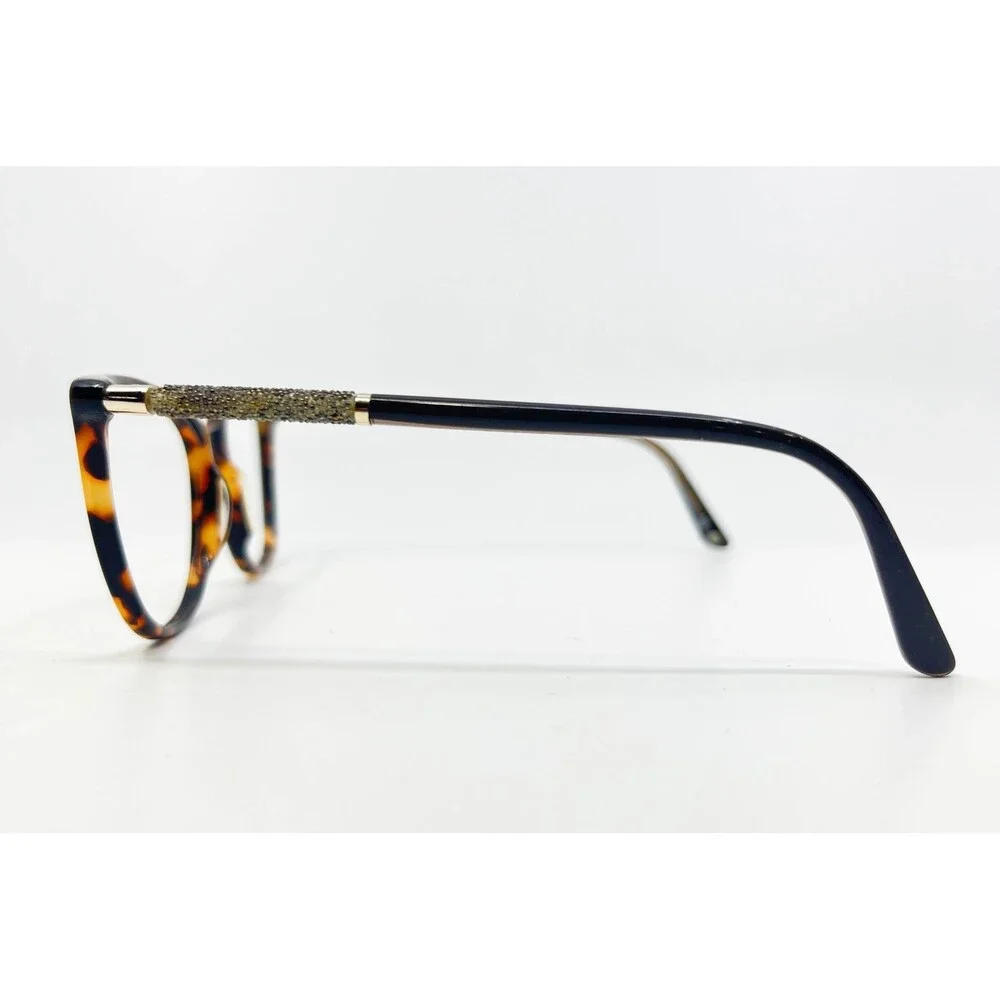 Bulova Shantou Eyeglasses Womens Tortoise Crystal Accents 54-17-140